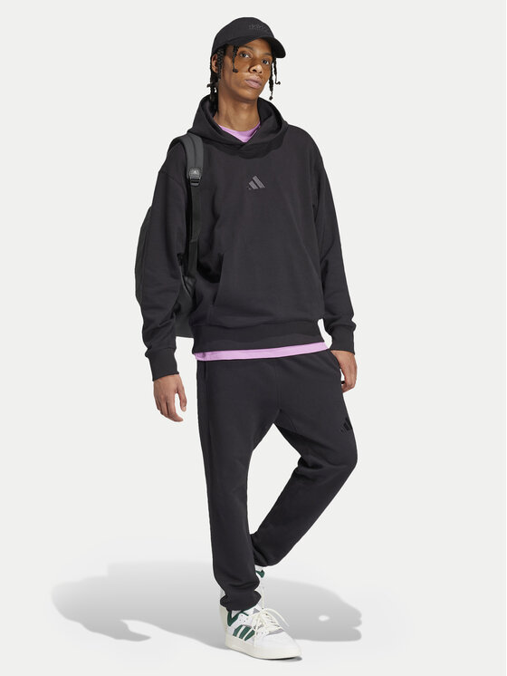 Свитшот loose fit ALL SZN French Terry IX1248 Adidas, черный — фото 2