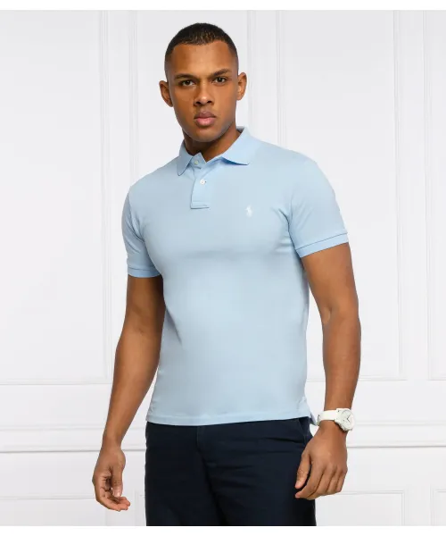 

Футболка поло Slim fit Polo Ralph Lauren, синий