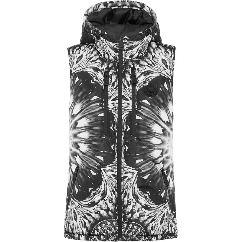 

Жилет оптический цветок Plein Sport, черный