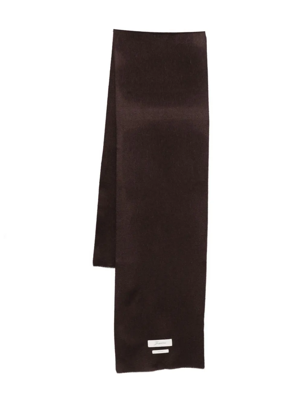 

Шарф с необработанными краями Jacquemus, коричневый