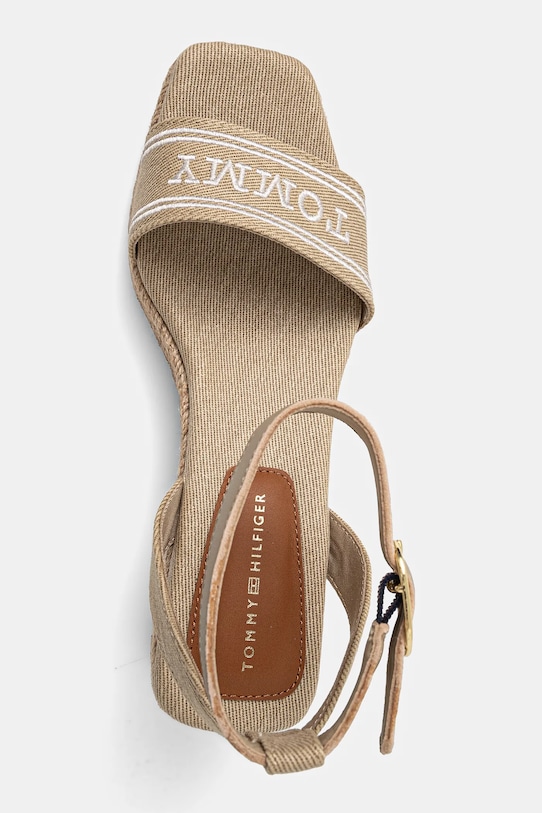 Сандалии TOMMY HILFIGER ESPAD MID WEDGE Tommy Hilfiger, бежевый — фото 4