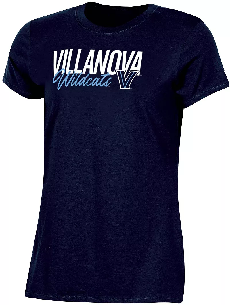 

Женская темно-синяя футболка с надписью Champion Villanova Wildcats