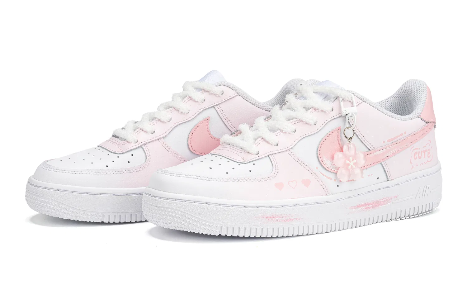 Кроссовки детские Nike Air Force 1 LE розовые — фото 4