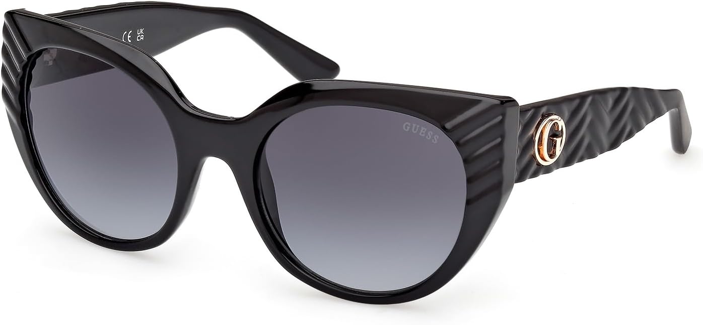 

GUESS Adina Cat-Eye пластиковые текстурированные солнцезащитные очки, Silver