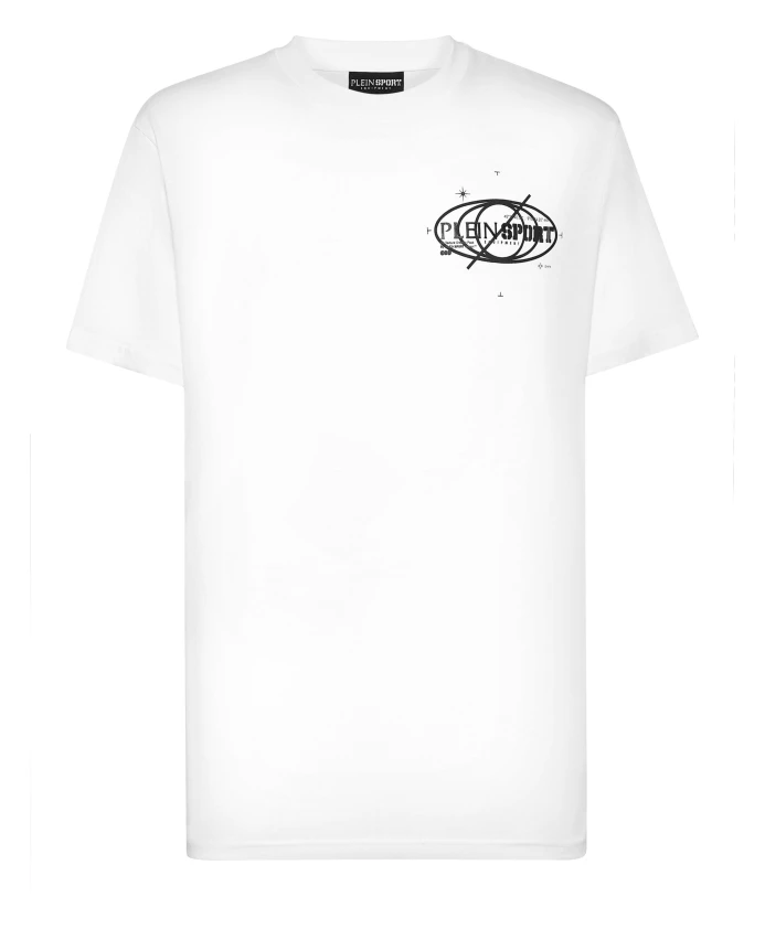 

Хлопковая футболка rundhals ss logos Plein Sport, белый
