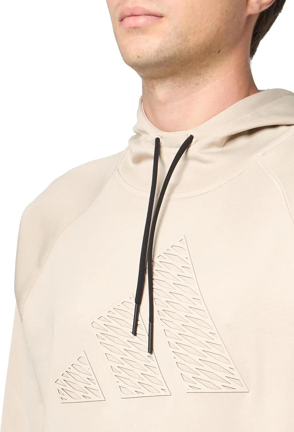 Толстовка Adidas Men's Game And Go Training Big Logo, бежевый — фото 3