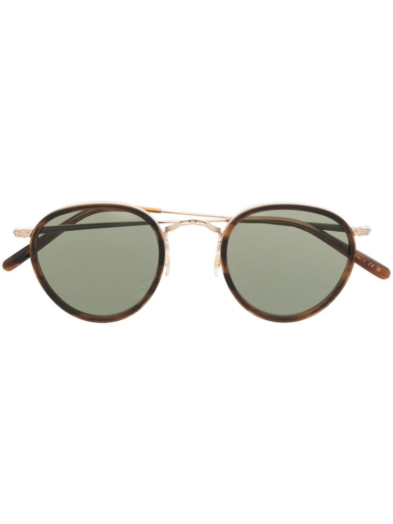 

Oliver Peoples солнцезащитные очки Mp-2 в круглой оправе, коричневый