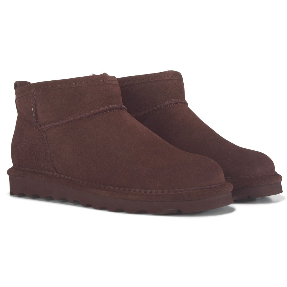 

Женские короткие водонепроницаемые зимние ботинки Bearpaw, цвет walnut