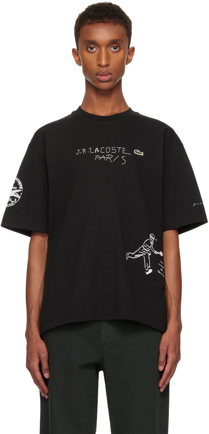 

Футболка свободного кроя Lacoste, черный