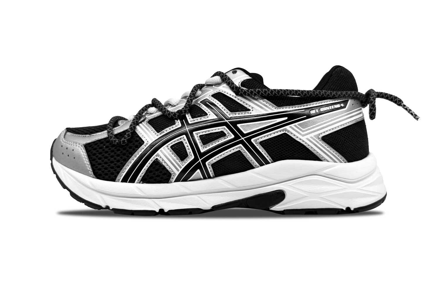 

Кроссовки мужские Gel-Contend 4 с низким верхом, серебряный Asics, черный