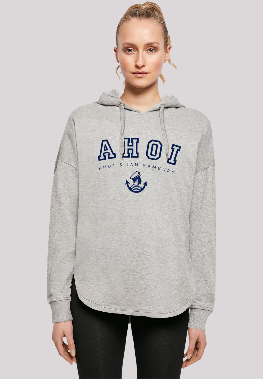 

Толстовка OVERSIZED AHOI KNUT & JAN HAMBURG - Hoodie F4NT4STIC, серый
