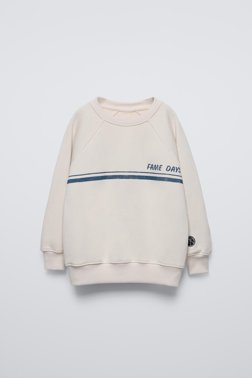 

Толстовка с полосатым принтом ZARA, цвет ice