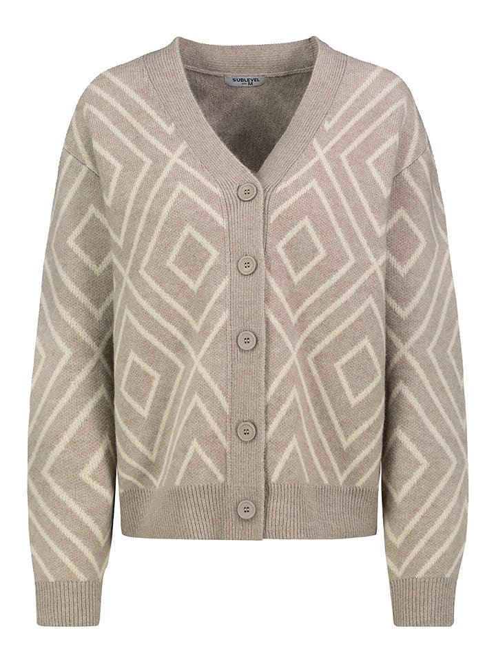 

Кардиган светло-серого/кремового цвета Sublevel