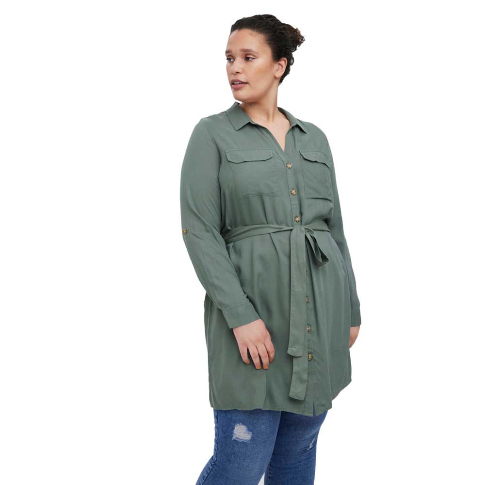 

Платье Vero Moda Curve Bumpy Long Sleeve, зеленый