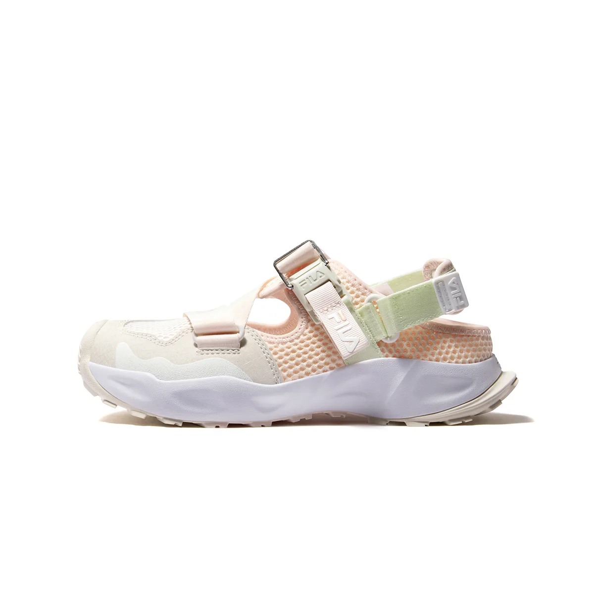 FILA KIDS SEASON FSW синтетическая кожа, текстильные сандалии Parchment Paper Powder/Water Rose Pink Kids'