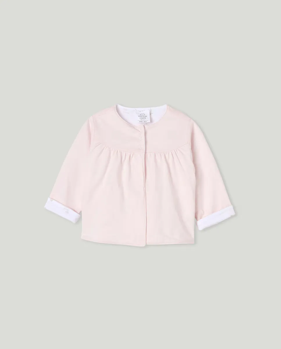 

Двусторонняя куртка для девочки Cotton Juice, цвет Rosa