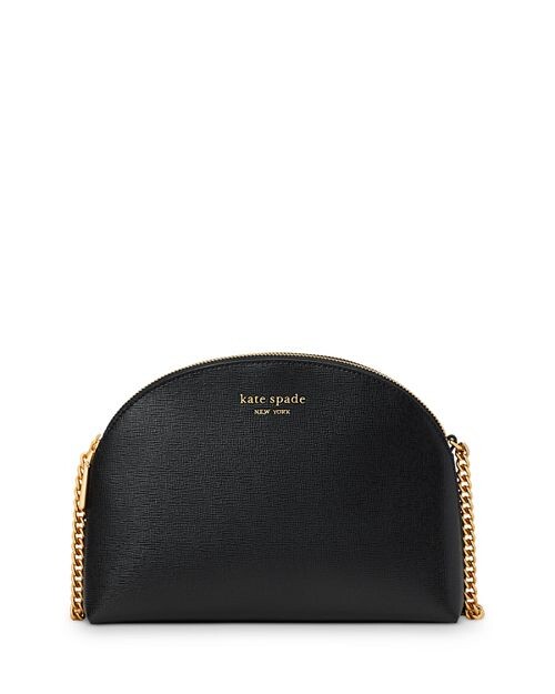

Кроссбоди Morgan из сафьяновой кожи с двойной молнией и куполом kate spade new york, цвет Black, Черный, Кроссбоди Morgan из сафьяновой кожи с двойной молнией и куполом kate spade new york, цвет Black