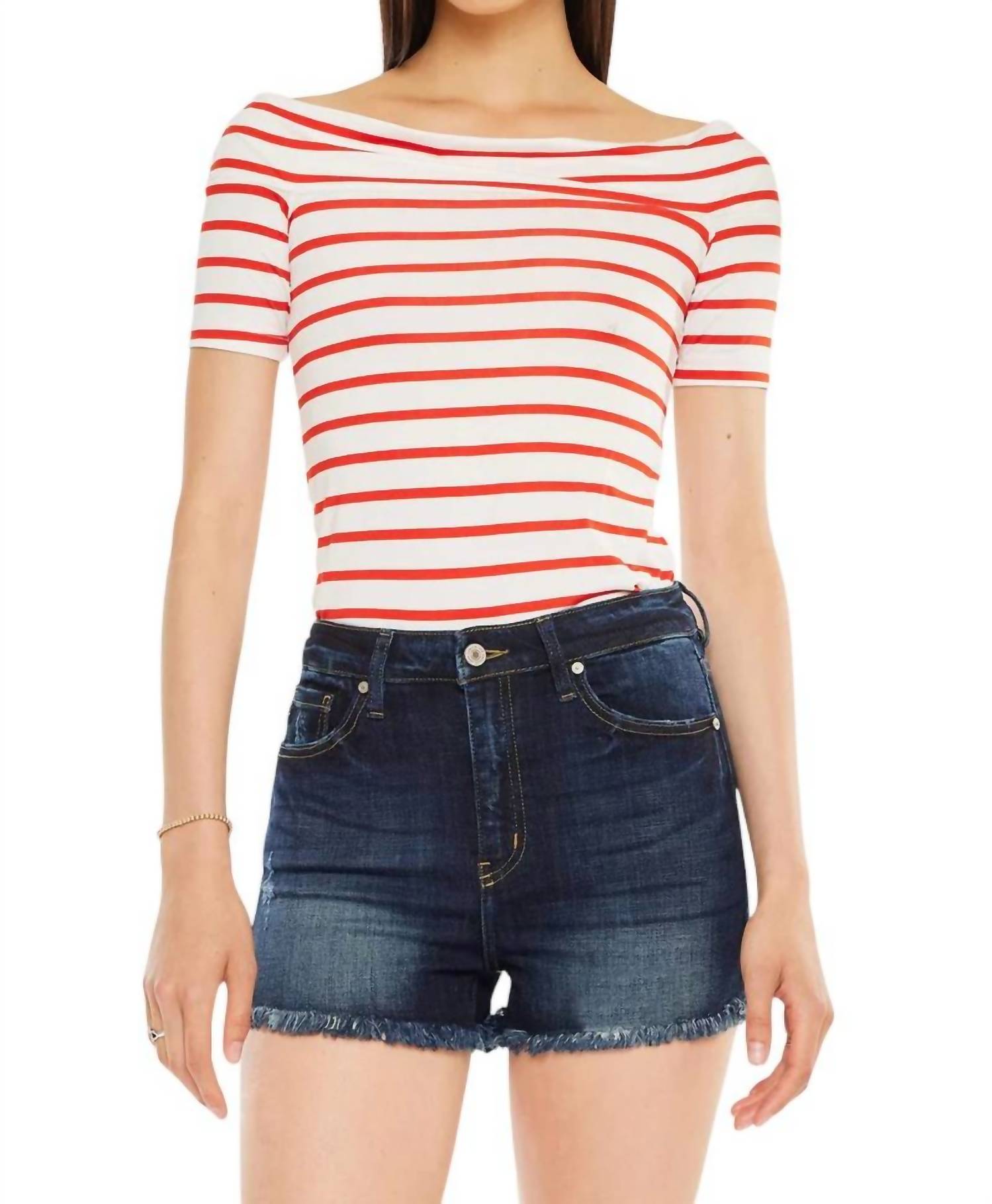 

Шорты Gemini High Rise в темном цвете KanCan, цвет dark wash