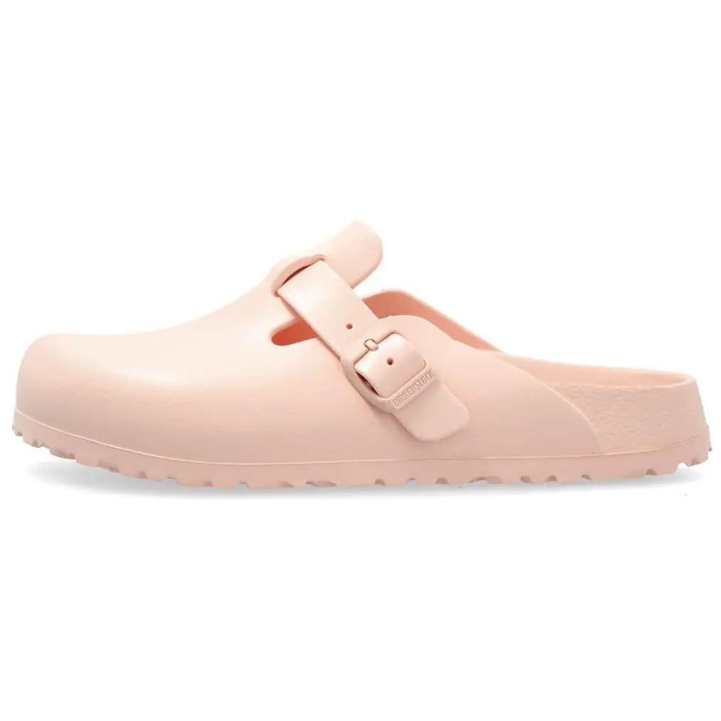 Birkenstock Бостонские противоскользящие тапочки с резиновой подошвой для женщин розовые, цвет Pink