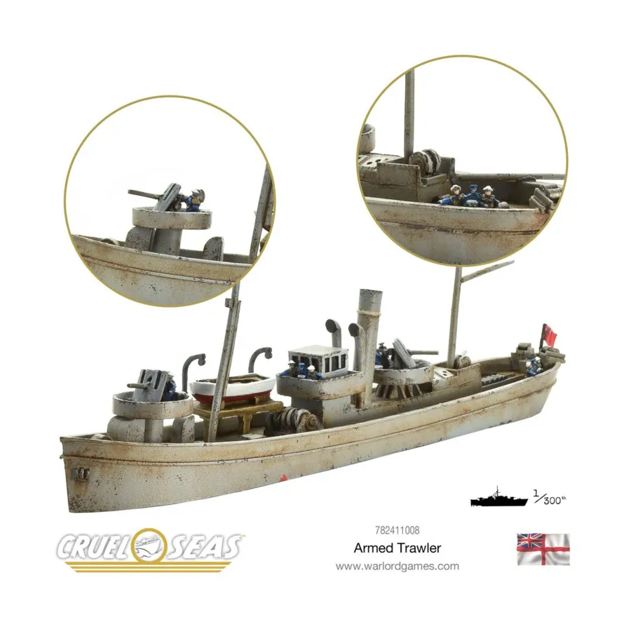 

Британский вооруженный траулер, Cruel Seas (1/300)