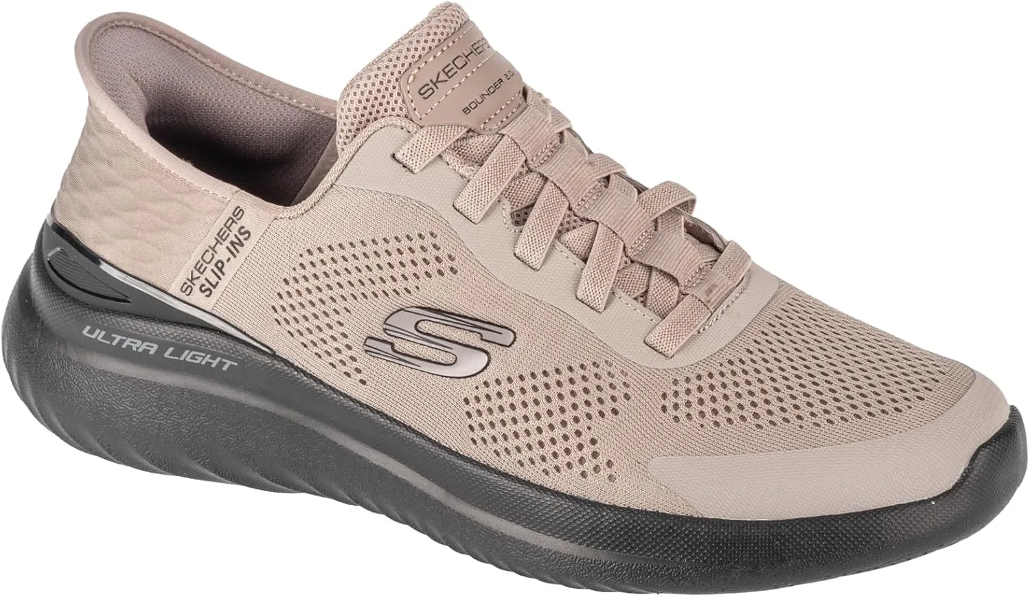 Мужские слипоны Skechers Bounder 2.0 Emerged, бежевый — фото 2