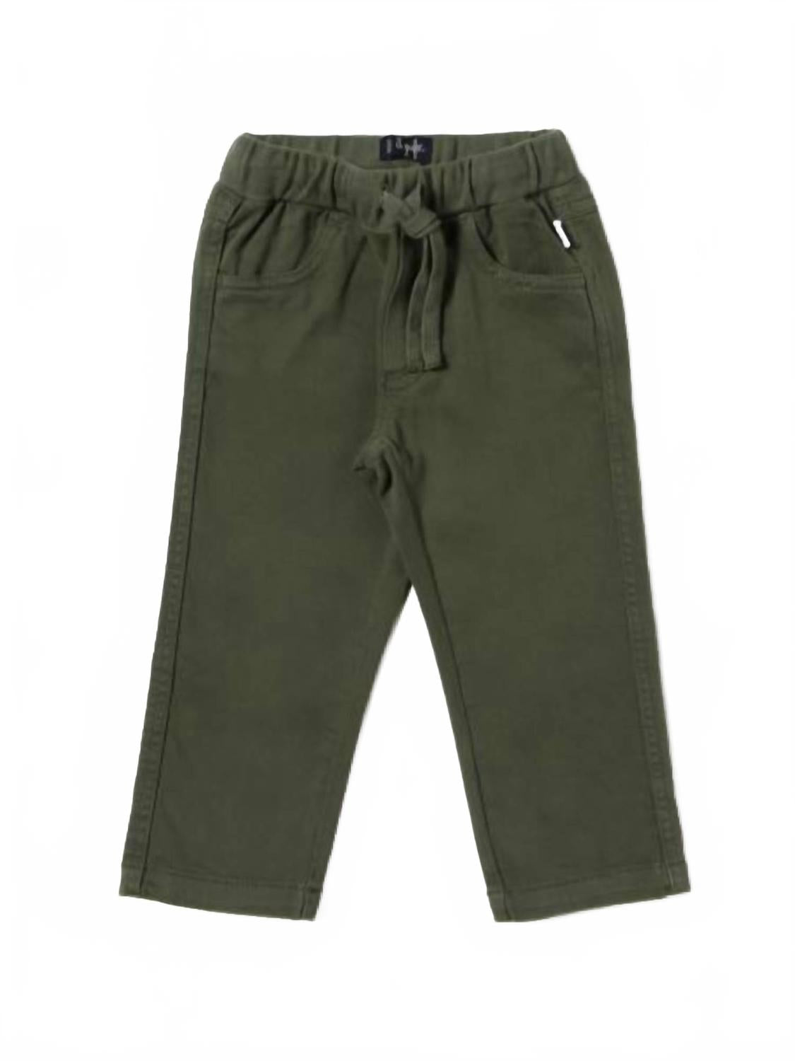 

Детские брюки с резинкой в хаки-зеленом цвете Il Gufo