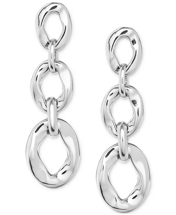 

Серьга из металлического сплава с покрытием из 18-каратного золота и серебра с 3 звеньями Unode50, silver