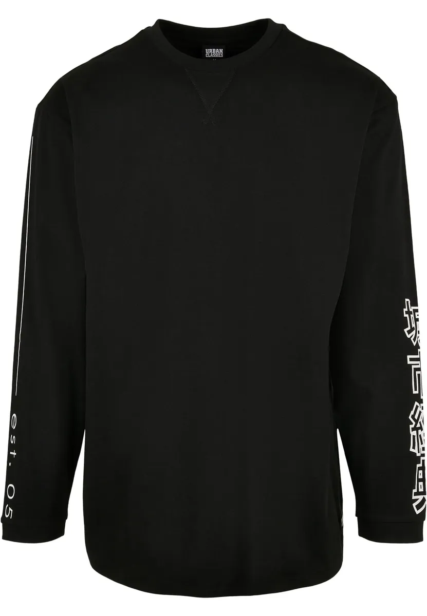 

Рубашка с длинными рукавами URBAN CLASSICS " Urban Classics Мужская китайская символика Oversized LS", черный