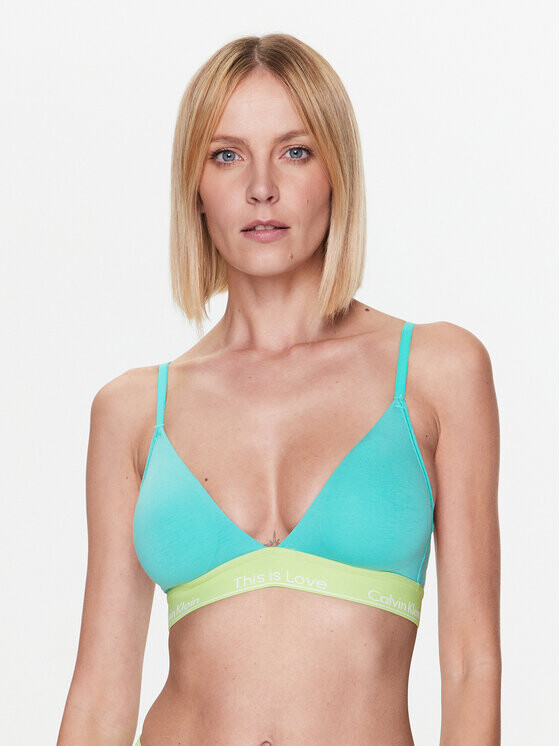 

Бюстгальтер без косточек Calvin Klein, зеленый