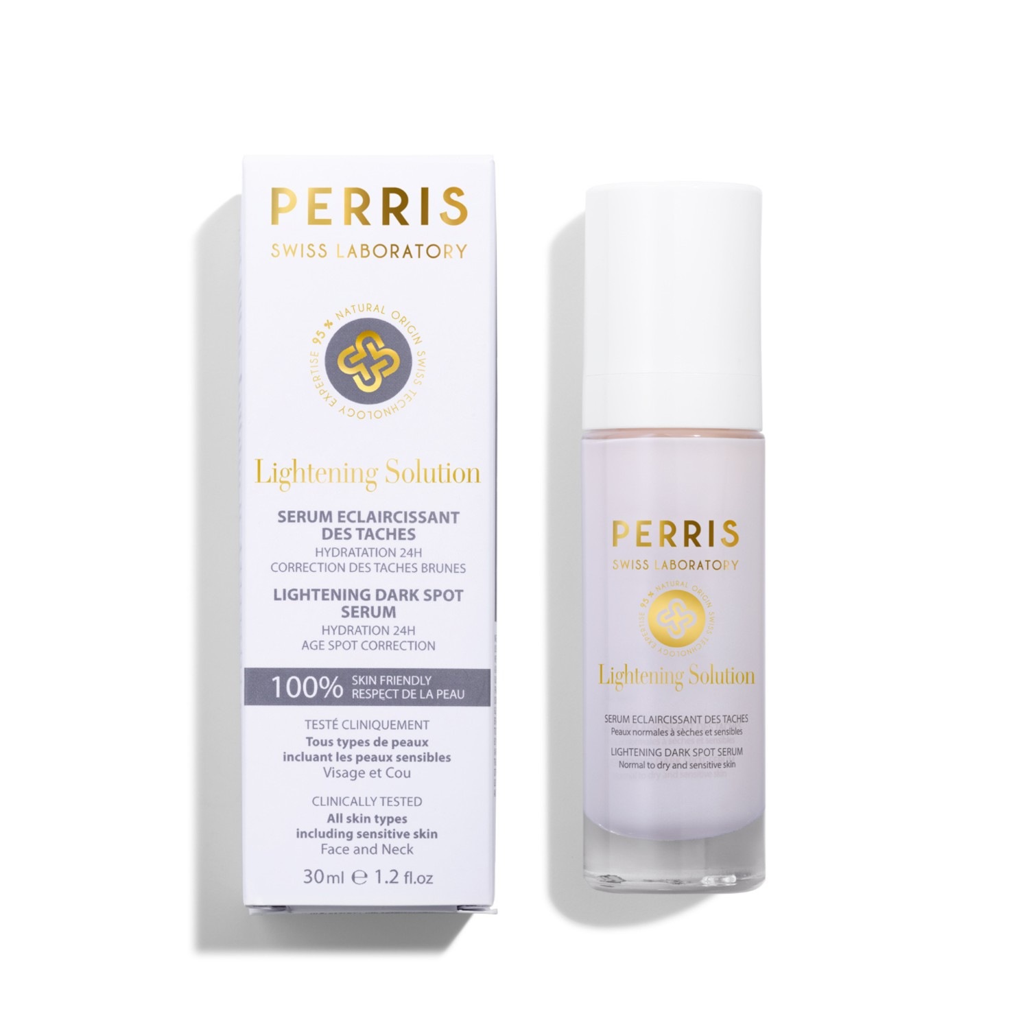 Сыворотка для лица lightening dark spot serum Perris Swiss Laboratory, объем 30 мл — фото 2