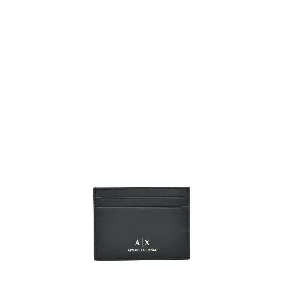 

Кожаный мужской кошелек Armani Exchange, черный