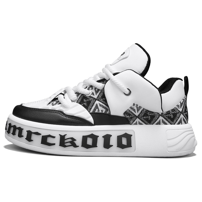 

Bull charm Низкие скейтерские кроссовки мужские бело-черные, цвет White Black