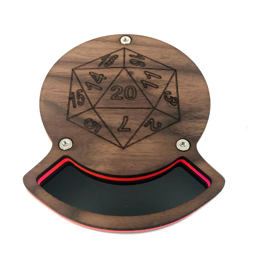 

Орех - d20 с синей кромкой, Dice Coasters (C4 Labs)