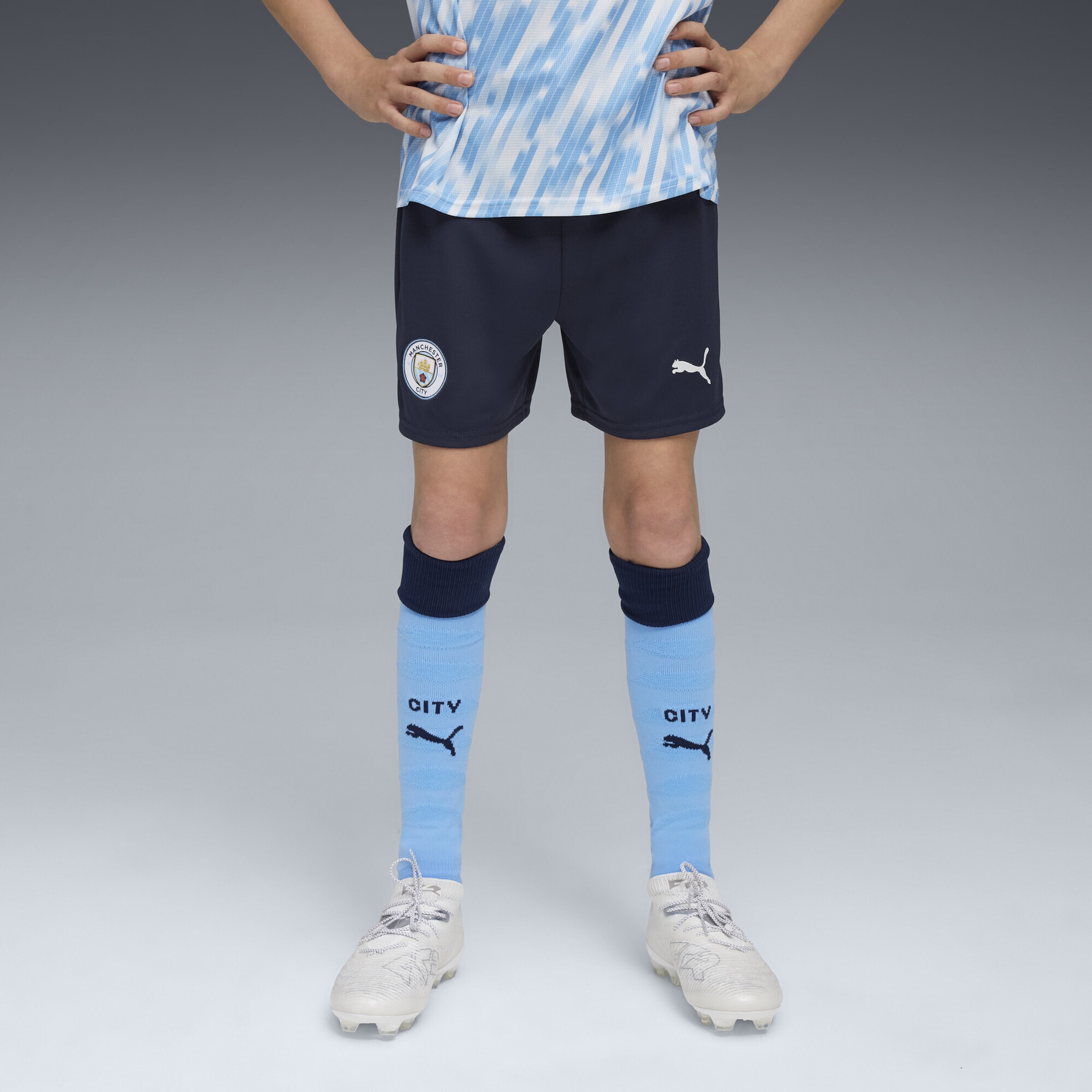 PUMA Шорты для тренировок Regular 'Manchester City 25/26' в цвете Navy, Dusty Blue — фото 3