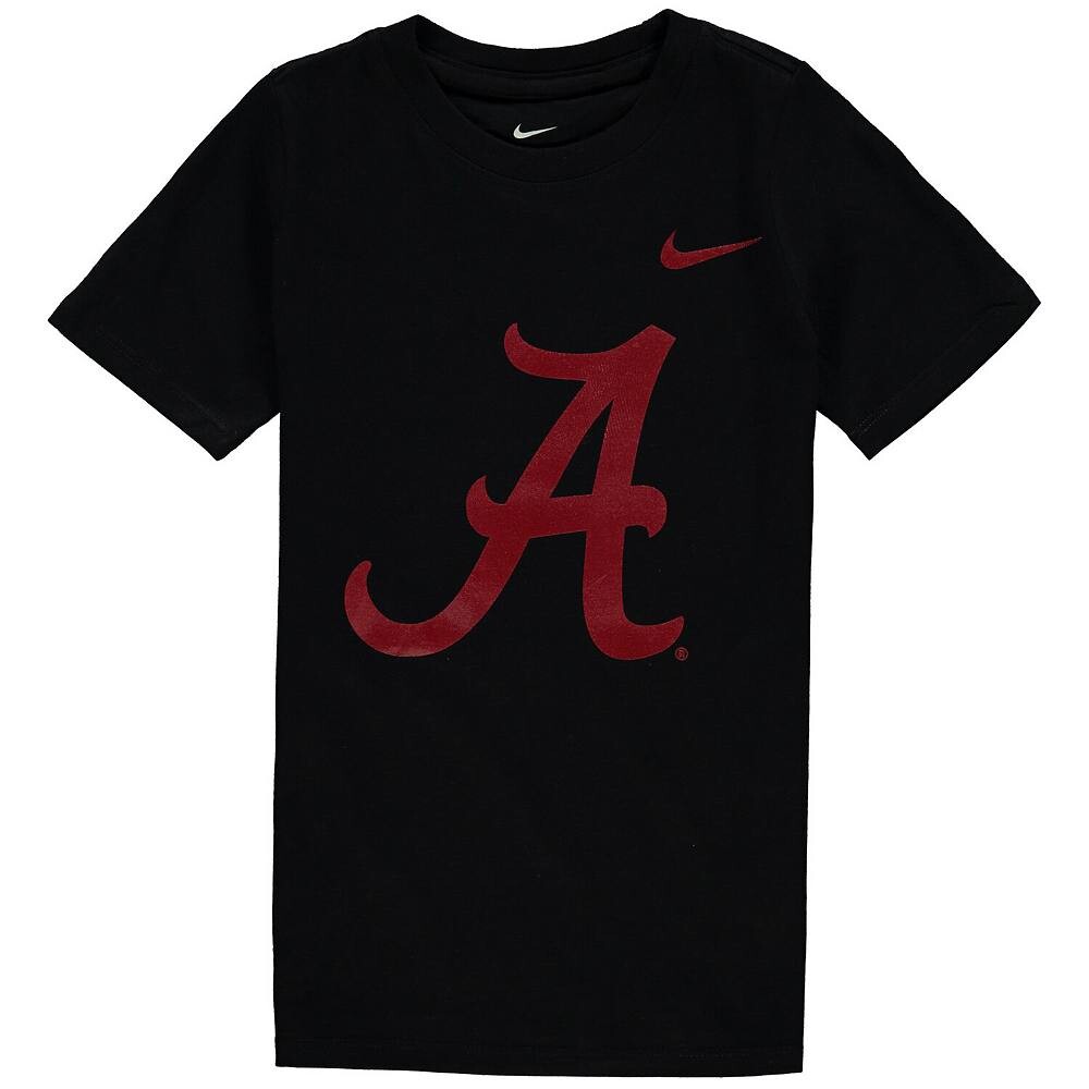 Черная футболка с логотипом Nike Alabama Crimson Tide для дошкольников, цвет Ala Black