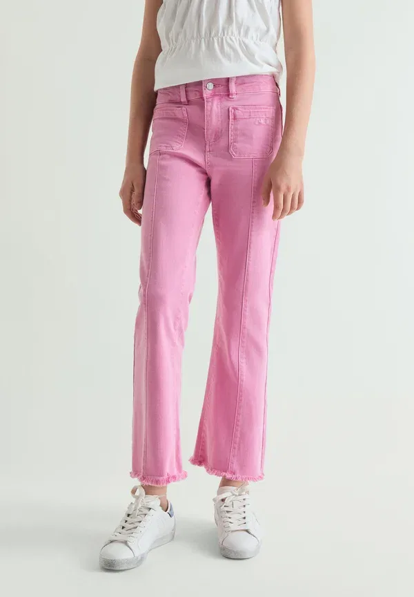 Джинсы клеш Scalpers, розовый