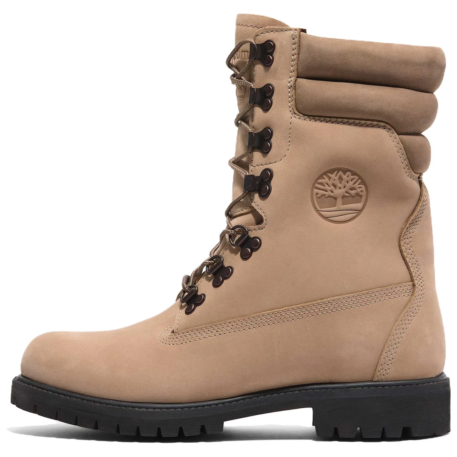 Ботинки высокие Premium Timberland бежево-коричневые