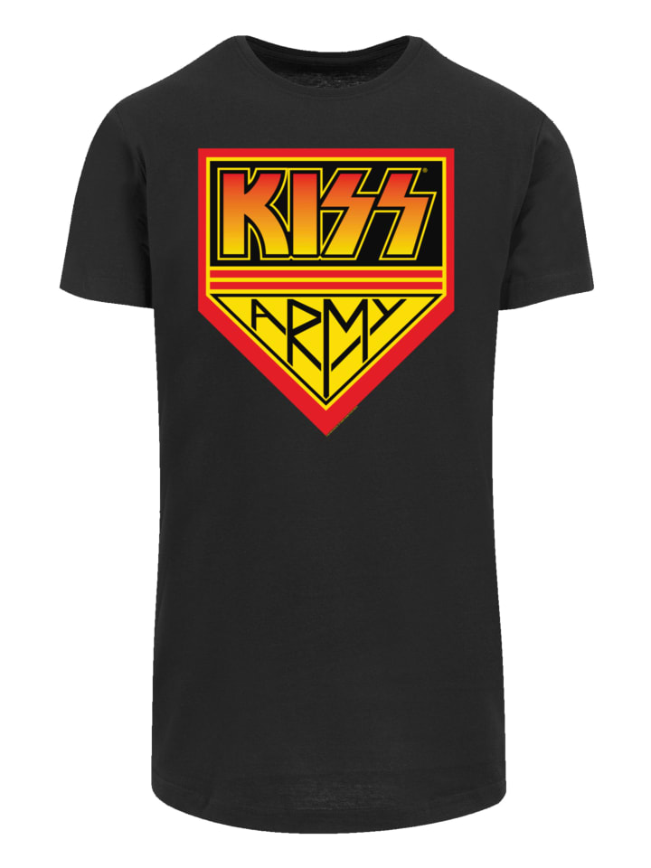 

Длинная футболка с логотипом Kiss Rock Band Army черного цвета F4NT4STIC, Черный, Длинная футболка с логотипом Kiss Rock Band Army черного цвета F4NT4STIC