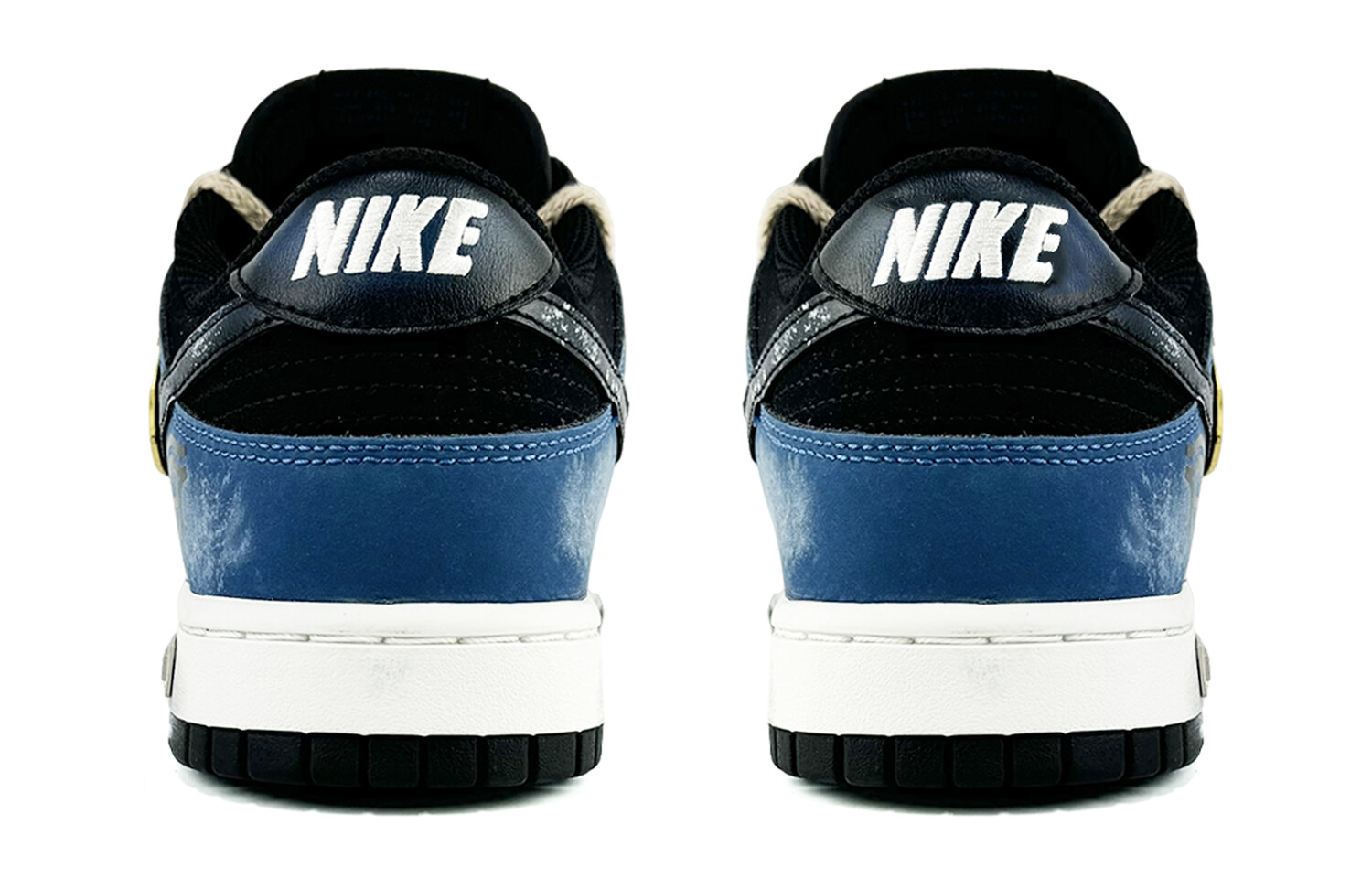 

Кроссовки для скейтбординга Dunk мужские с низким верхом, синий/черный Nike