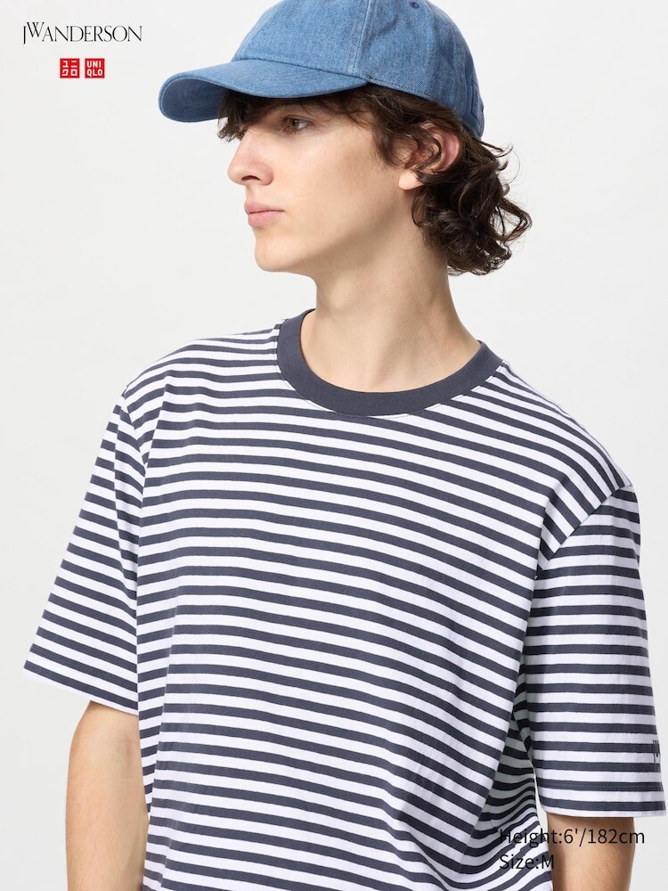 

Футболка полосатая Uniqlo, цвет 69 синий