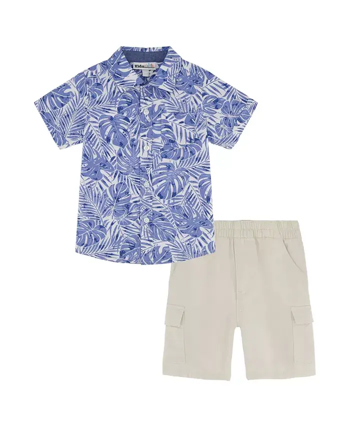 

Комплект для малышей и мальчиков: рубашка с короткими рукавами и шорты карго (2 предмета) Kids Headquarters