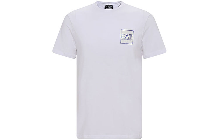 EMPORIO ARMANI Футболка EA7 SS22 Regular мужская белая — фото 3