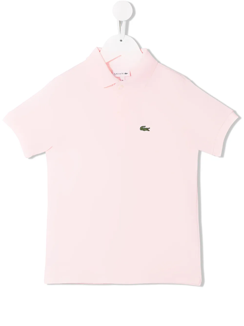 

Рубашка-поло с вышитым логотипом Lacoste Kids, розовый