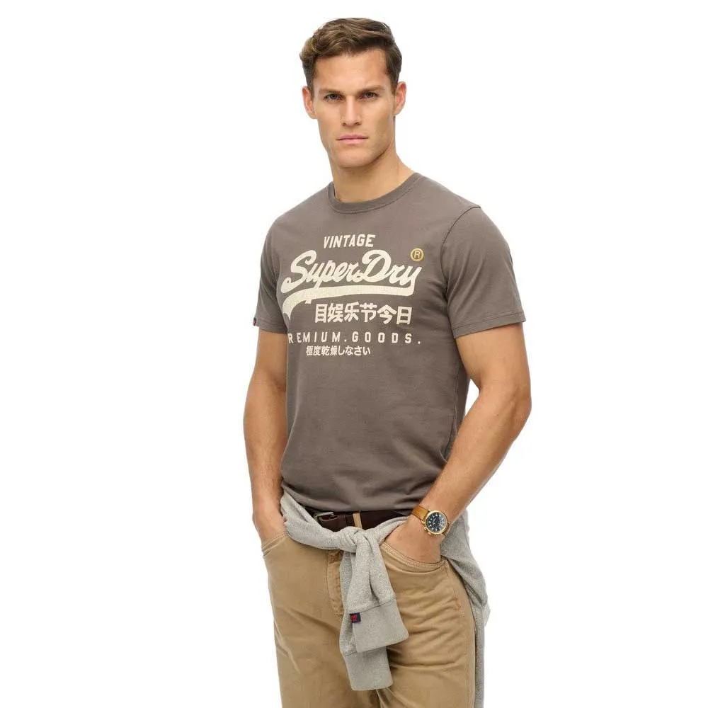 

Футболка с коротким рукавом Superdry Vl Workwear Relaxed, серый