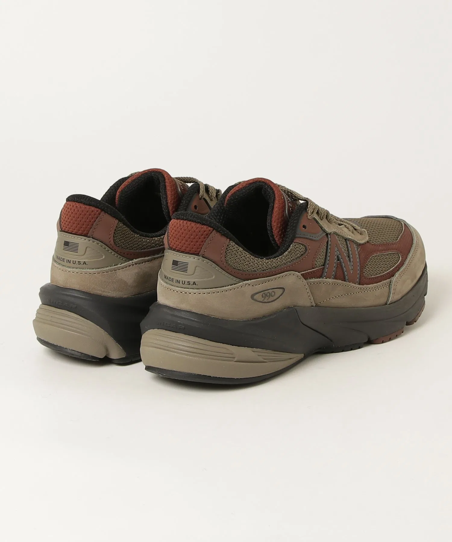 Мужские кроссовки New Balance U990 CA6 коричневые — фото 2
