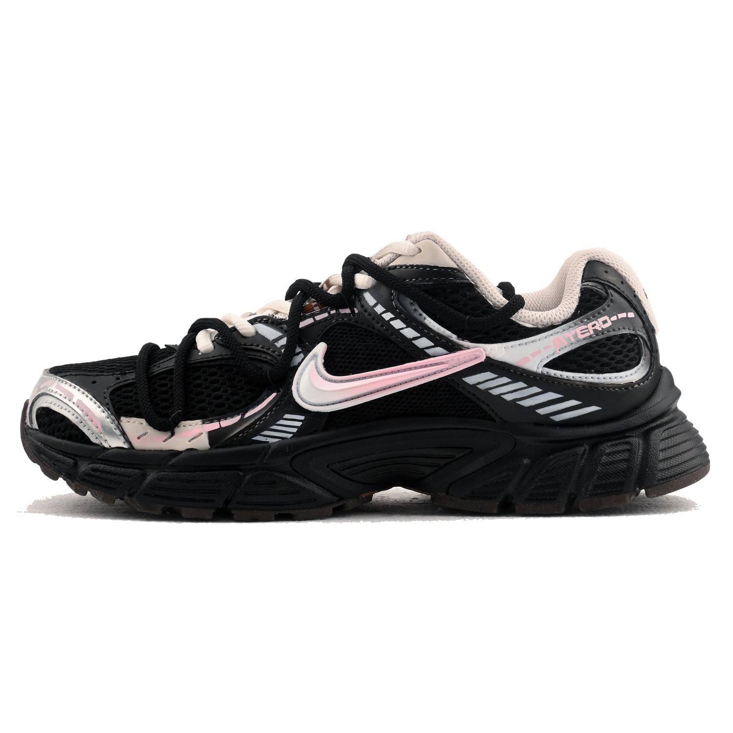 

Nike Женские кроссовки для бега V5 RNR Cushioning, Wear Resistant низкие черные розовые