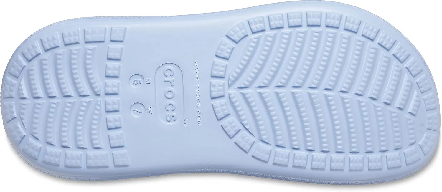 Классические сандалии на платформе Crocs унисекс для взрослых на танкетке, Blue Calcite — фото 3