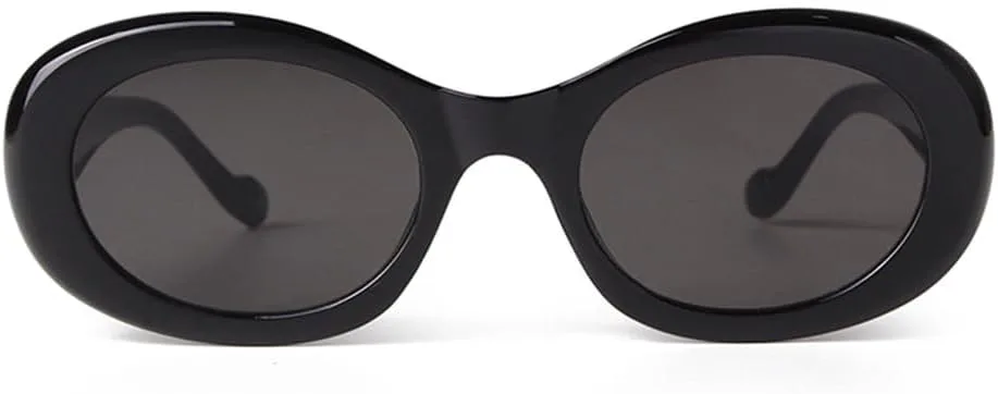 

Ретро черные овальные солнцезащитные очки для женщин и мужчин, винтажные круглые солнцезащитные очки в черепаховой оправе с защитой от УФ-излучения UV400 VFDHN, C1