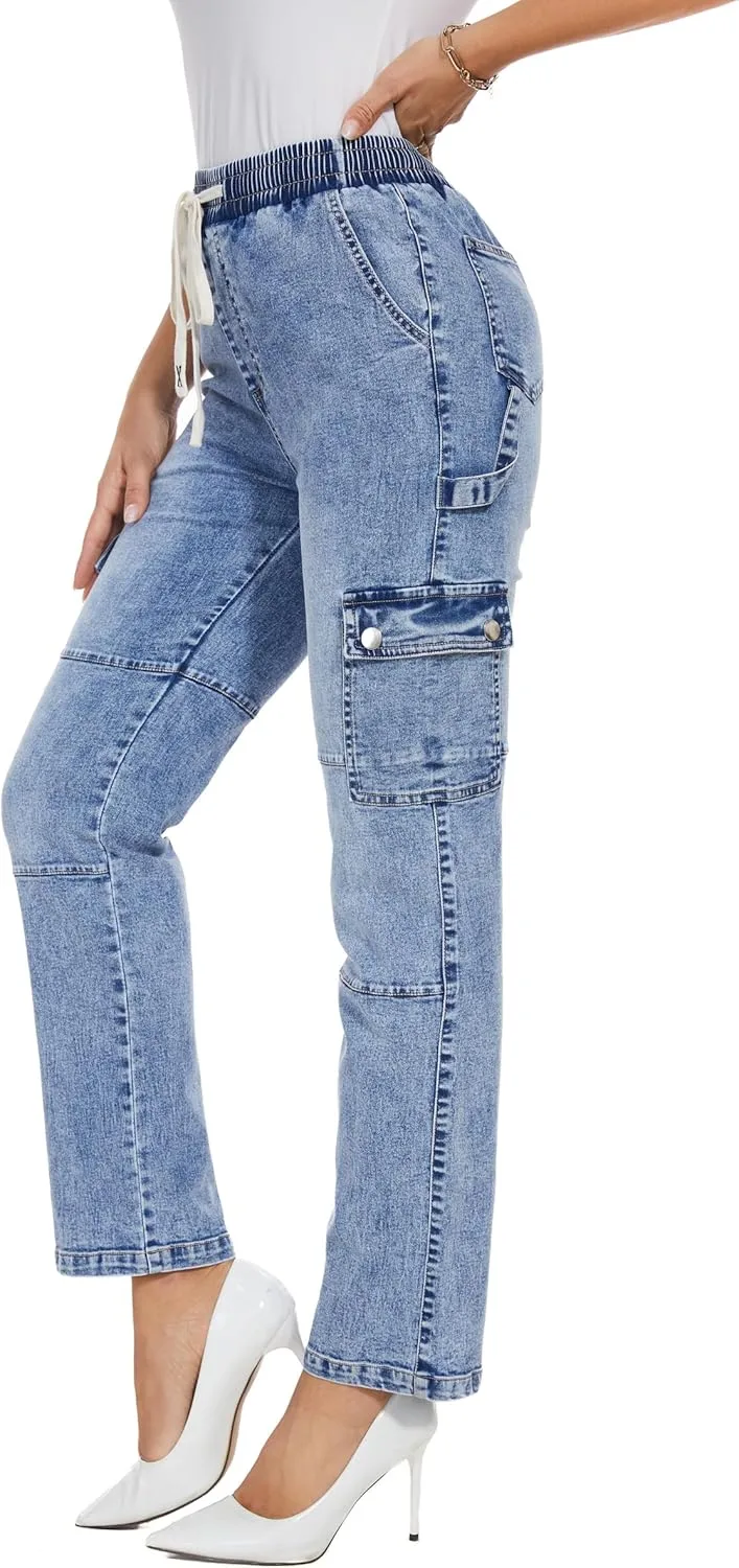 

Seseragi Cargo Pants Women High Waisted Streetwear