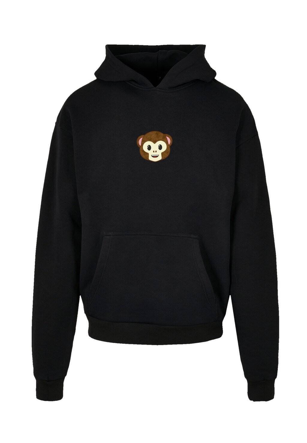 

Толстовка с капюшоном EMOJI COUTURE SMILING MONKEY FURRY FACE F4NT4STIC, черный